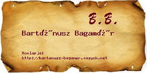 Bartánusz Bagamér névjegykártya